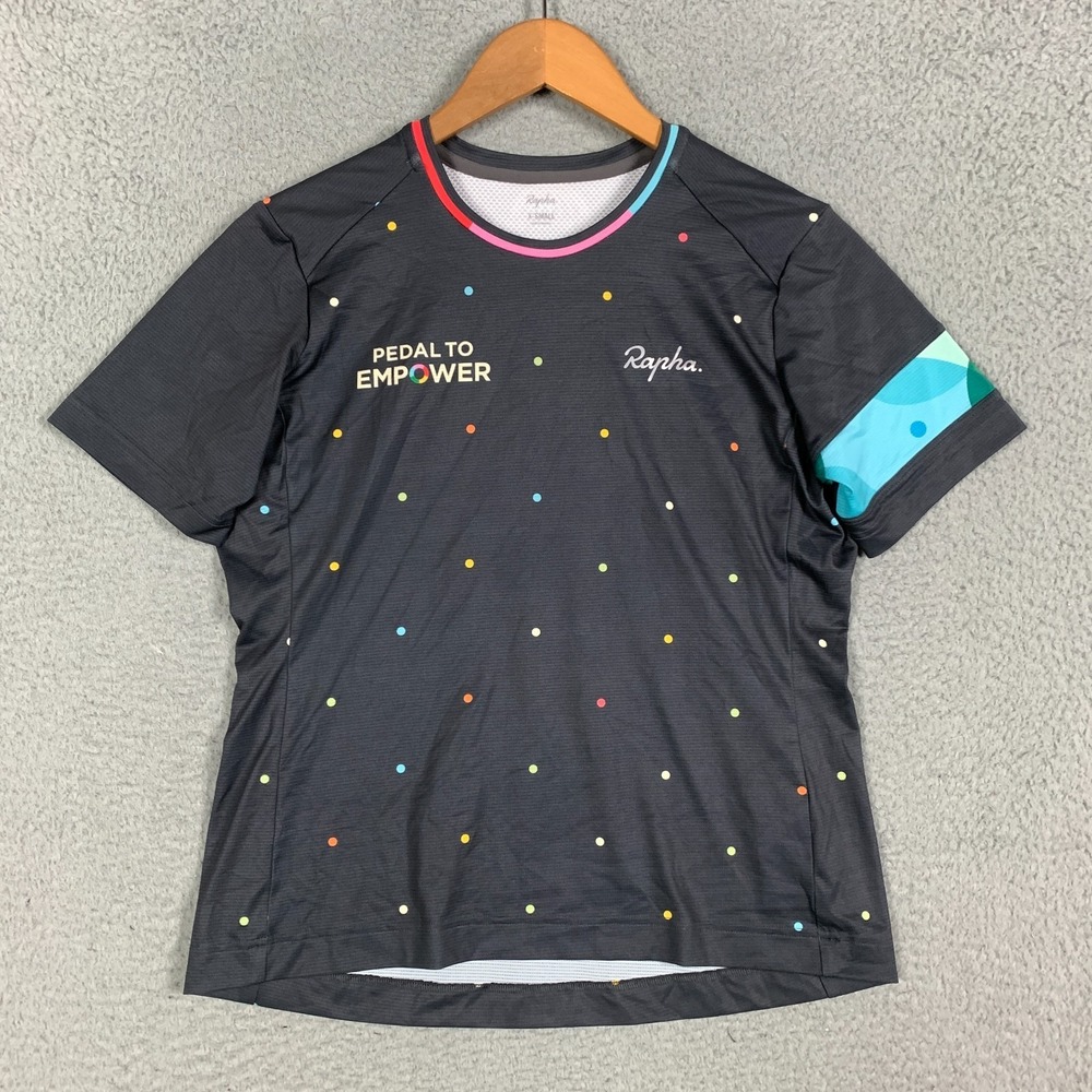Rapha Technical T-Shirt Women's XS Black Pedal to Empower Short Sleeve Cycling